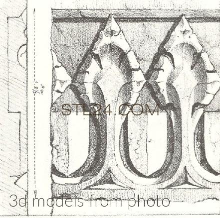 Фризы (FRIESE_1752 -  | 3D model 3DSMAX / OBJ / STL) 3D модель для ЧПУ станка